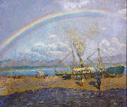 Dario de Regoyos The Rainbow (nn02) Spain oil painting artist